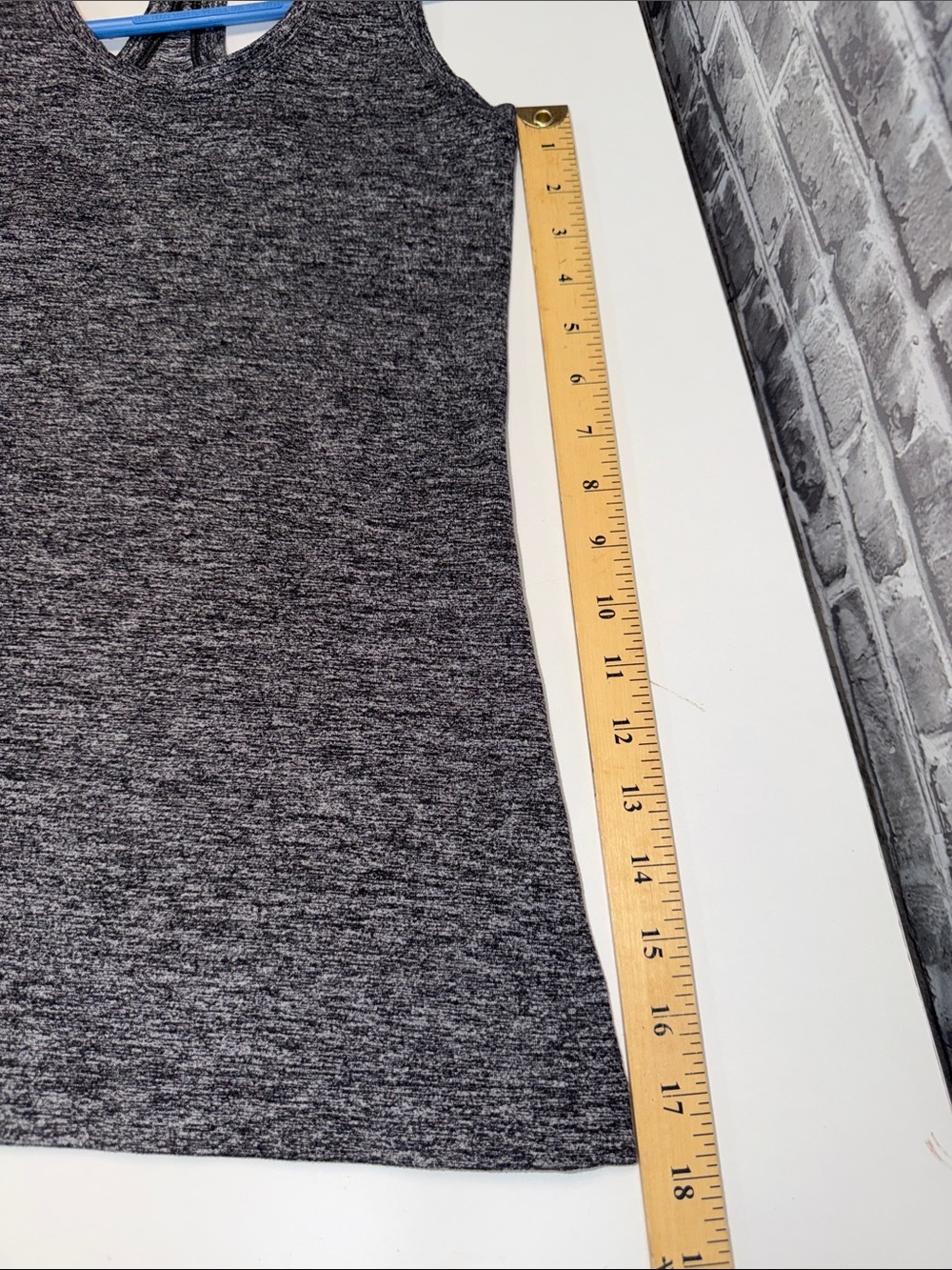 lululemon athletica Heathered Charcoal Gray Racerback Tank - Picture 5 of 7